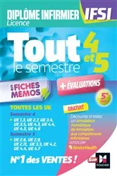 Book cover of Tout le semestre 4 & 5 en fiches memos - DEI IFSI - 5e édition - Révision et entraînement by Kamel Abbadi