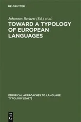 Book cover of Toward a Typology of European Languages by Johannes Bechert