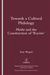 Book cover of Towards a Cultural Philology by Amy Wygant