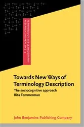 Book cover of Towards New Ways of Terminology Description by Rita Temmerman