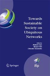 Book cover of Towards Sustainable Society on Ubiquitous Networks by Makoto Oya