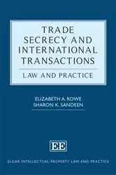 Book cover of Trade Secrecy and International Transactions by Elizabeth Rowe