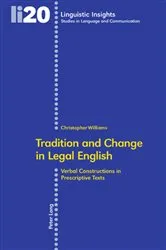 Book cover of Tradition and Change in Legal English (2nd ed.) by Unknown