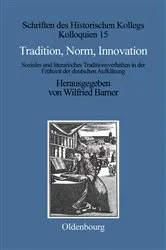 Book cover of Tradition, Norm, Innovation by Winfried Barner