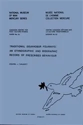 Book cover of Traditional Doukhobor folkways by Koozma J. Tarasoff