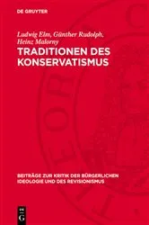 Book cover of Traditionen des Konservatismus by Ludwig Elm