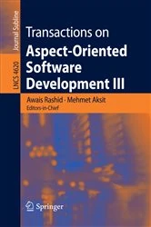 Book cover of Transactions on Aspect-Oriented Software Development III by Awais Rashid