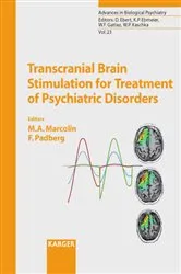 Book cover of Transcranial Brain Stimulation for Treatment of Psychiatric Disorders by M.A. Marcolin