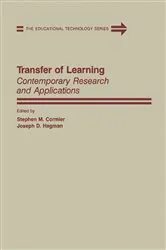 Book cover of Transfer of Learning by Stephen M. Cormier