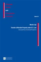 Book cover of Transfer of Movable Property under U.S. Law by J. Michael Rainer