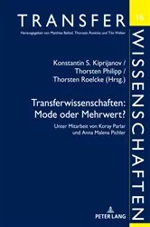 Book cover of Transferwissenschaften: Mode oder Mehrwert? by Unknown
