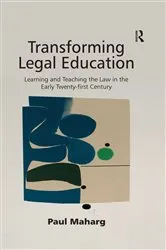 Book cover of Transforming Legal Education by Unknown