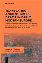 Book cover of Translating Ancient Greek Drama in Early Modern Europe by Malika Bastin-Hammou