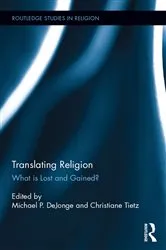 Book cover of Translating Religion by Michael DeJonge