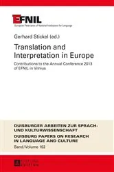 Book cover of Translation and Interpretation in Europe by Unknown