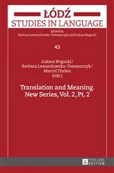 Book cover of Translation and Meaning. New Series, Vol. 2, Pt. 2 by Łukasz Bogucki