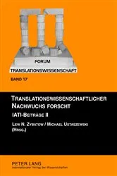Book cover of Translationswissenschaftlicher Nachwuchs forscht by Lew Zybatow