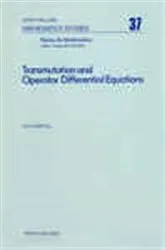 Book cover of Transmutation and Operator Differential Equations by R.W. Carroll