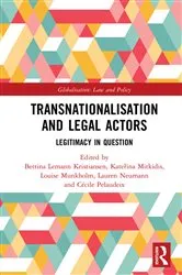 Book cover of Transnationalisation and Legal Actors by Bettina Lemann Kristiansen