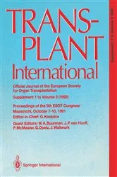 Book cover of Transplant International Official Journal of the European Society for Organ Transplantation by Gauke Kootstra