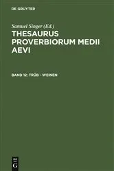 Book cover of trüb - weinen by Samuel Singer