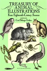 Book cover of Treasury of Animal Illustrations by Carol Belanger Grafton