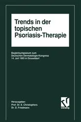 Book cover of Trends in der topischen Psoriasis-Therapie by Unknown