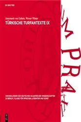 Book cover of Türkische Turfantexte IX by Annemarie von Gabain