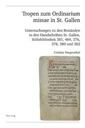 Book cover of Tropen zum Ordinarium missae in St. Gallen by Schweiz. Musikforschende Gesellschaft