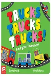 Book cover of Trucks Trucks Trucks! by Donna David