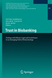 Book cover of Trust in Biobanking by Peter Dabrock