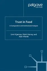 Book cover of Trust in Food by U. Kjaernes