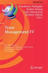 Book cover of Trust Management IV by Masakatsu Nishigaki