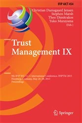 Book cover of Trust Management IX by Christian Damsgaard Jensen