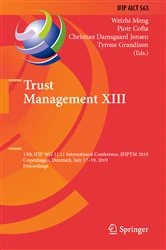 Book cover of Trust Management XIII by Weizhi Meng