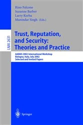Book cover of Trust, Reputation, and Security: Theories and Practice by Rino Falcone