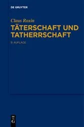 Book cover of Täterschaft und Tatherrschaft (9th ed.) by Unknown