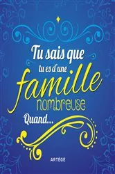 Book cover of Tu sais que tu es d'une famille nombreuse quand... by Memes de famille nombreuse