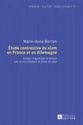 Book cover of Étude contrastive du slam en France et en Allemagne by Sabine Bastian