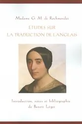 Book cover of Études sur la traduction de l’anglais by G.M. de Rochmondet