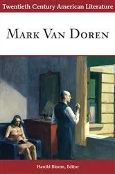 Book cover of Twentieth Century American Literature: Mark Van Doren by Harold Bloom
