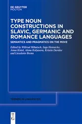 Book cover of Type Noun Constructions in Slavic, Germanic and Romance Languages by Wiltrud Mihatsch