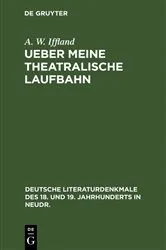 Book cover of Ueber meine theatralische Laufbahn by A. W. Iffland