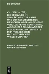 Book cover of Uebergang von Ost- nach West-Asien (2nd ed.) by Carl Ritter