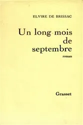 Book cover of Un long mois de septembre by Elvire de Brissac