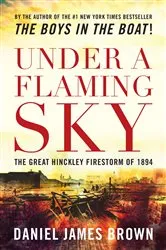Book cover of Under a Flaming Sky by Daniel Brown