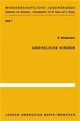 Book cover of Uneheliche Kinder by B. Schadendorf