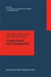 Book cover of Ungleichheit und Sozialpolitik by Richard Hauser