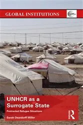 Book cover of UNHCR as a Surrogate State by Sarah Deardorff Miller