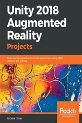 Book cover of Unity 2018 Augmented Reality Projects by Jesse Glover